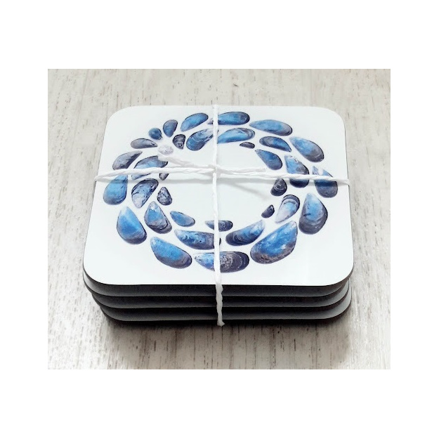 Mussel Shell Coasters
