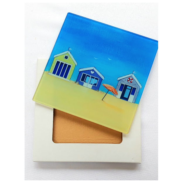 Beach Hut Design Chopping Boardss