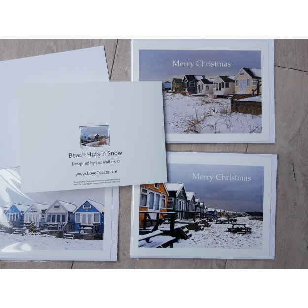 Beach Huts in Snow Back